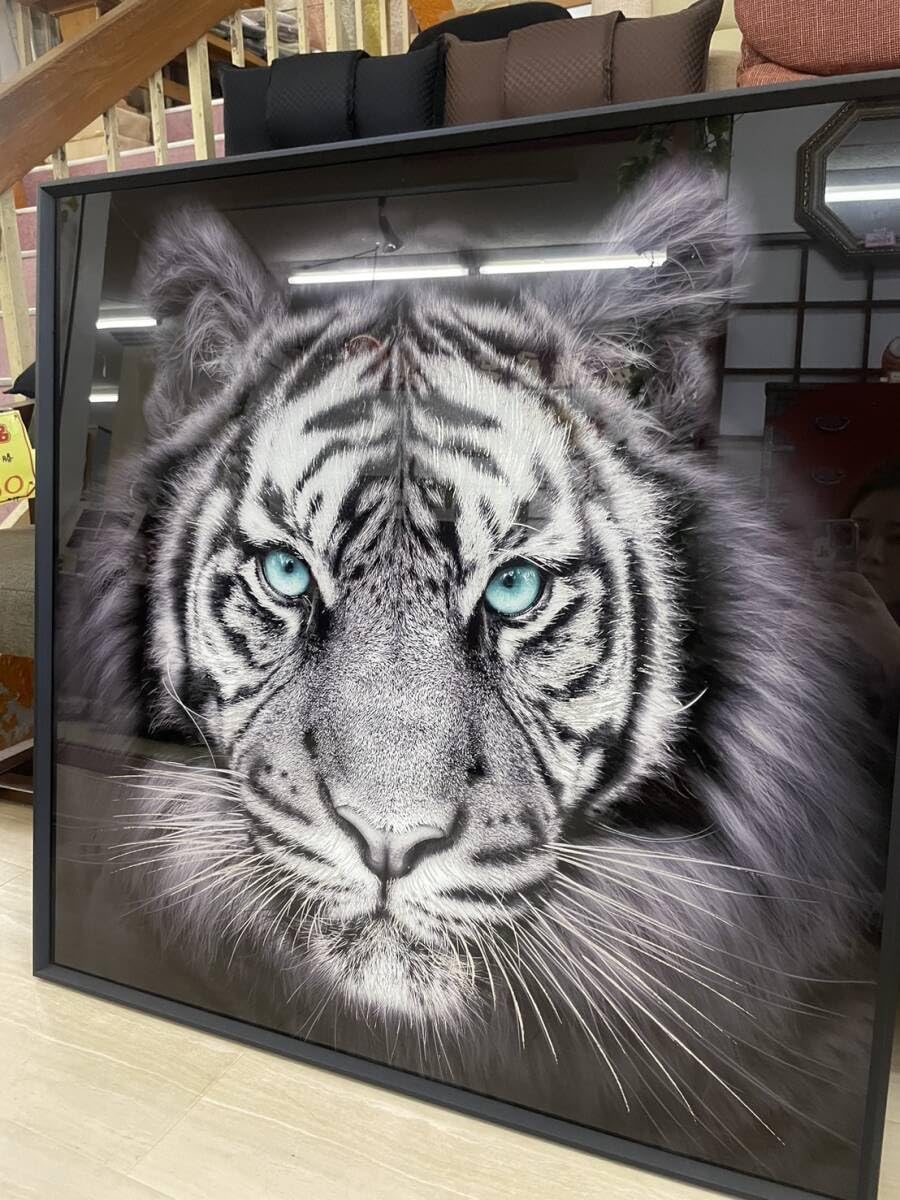 ガラス絵【寅】作家一点もの額 美品