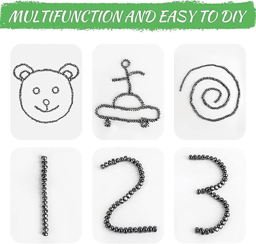 Miniatura 5 de 1100 piezas de masilla de ferrita, juguetes para ansiedad, juguetes para adultos, juguetes de escritorio para aliviar el estrés y la ansiedad,