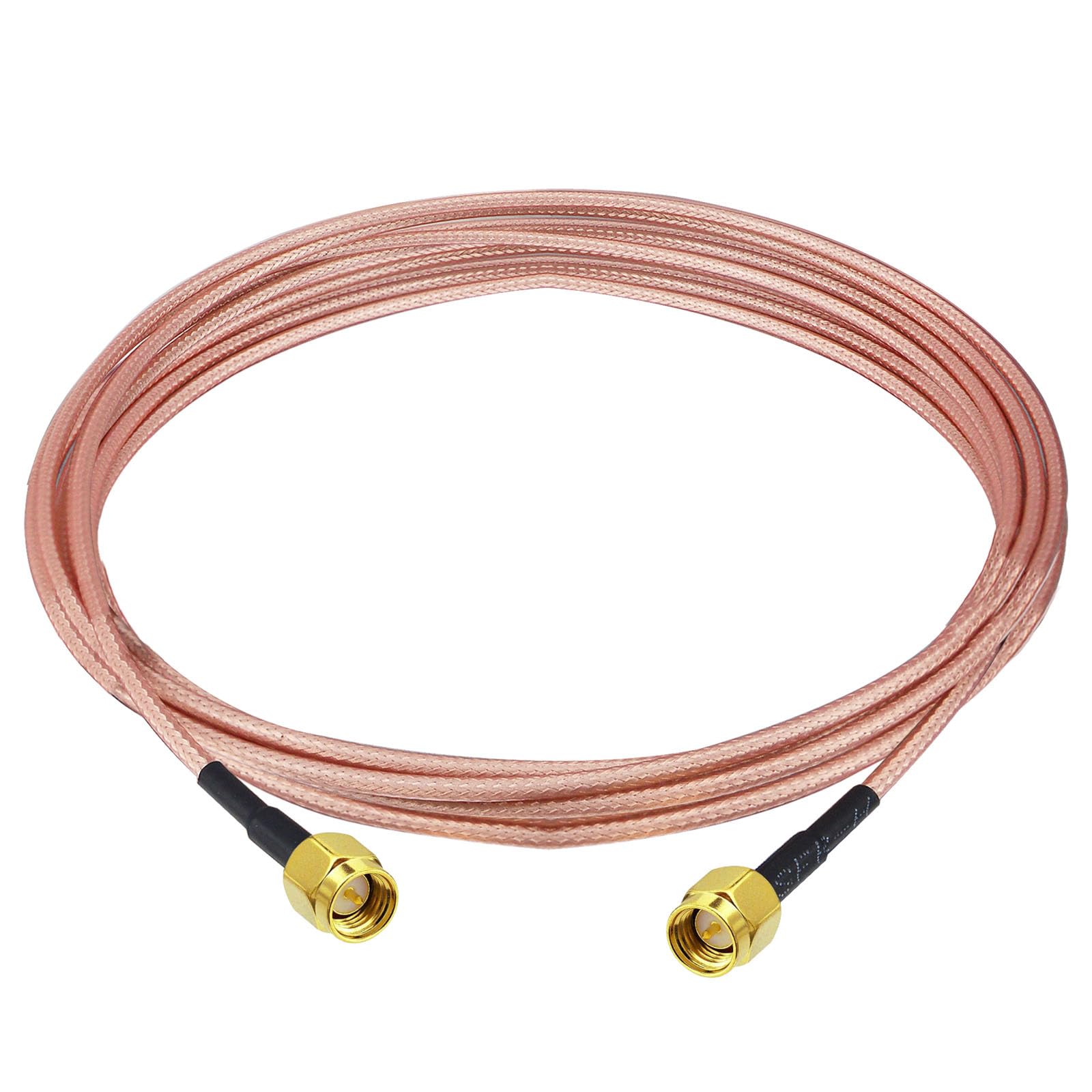 Kaunosta SMA Male to SMA Male Cable 6.5FT, Network Antenna Wire Extension RG316 Wire Jumper Assembly Low Loss RF Coaxial Cable for Network Analyzer LNA Low Noise RTL SDR Dongle