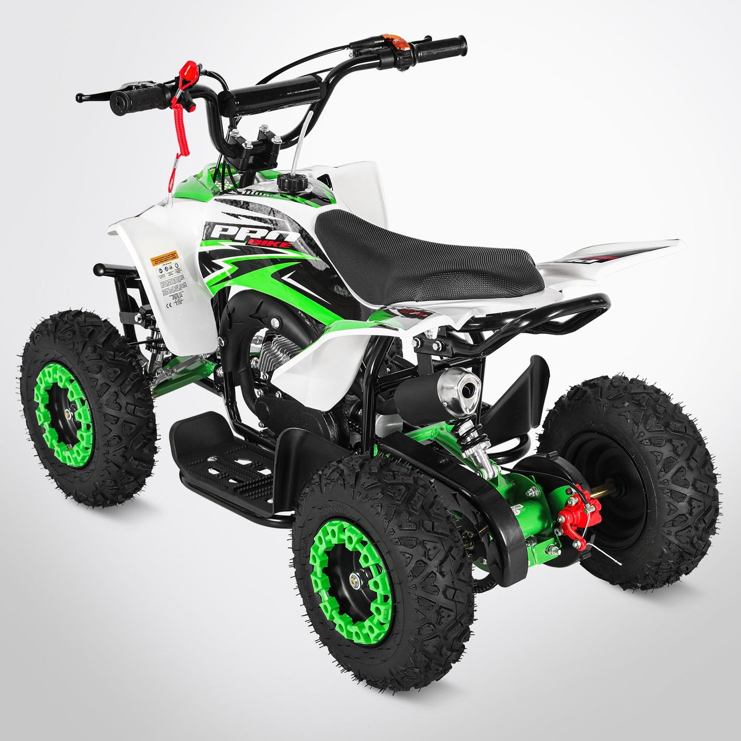 Pocket Quad TIRAX 49 - Mini Quad Enfant 50cc - Vert et blanc