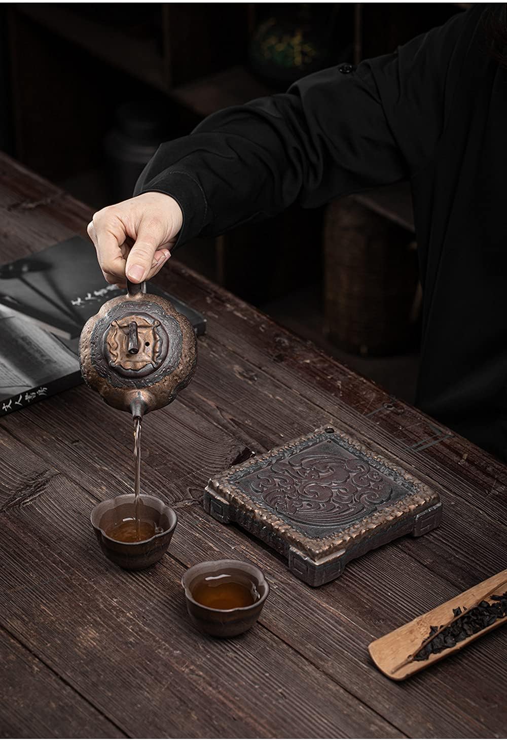 Teapot Holder Household Ceramic Tea Tray Water Storage Tea Table Kung Fu Tea Set