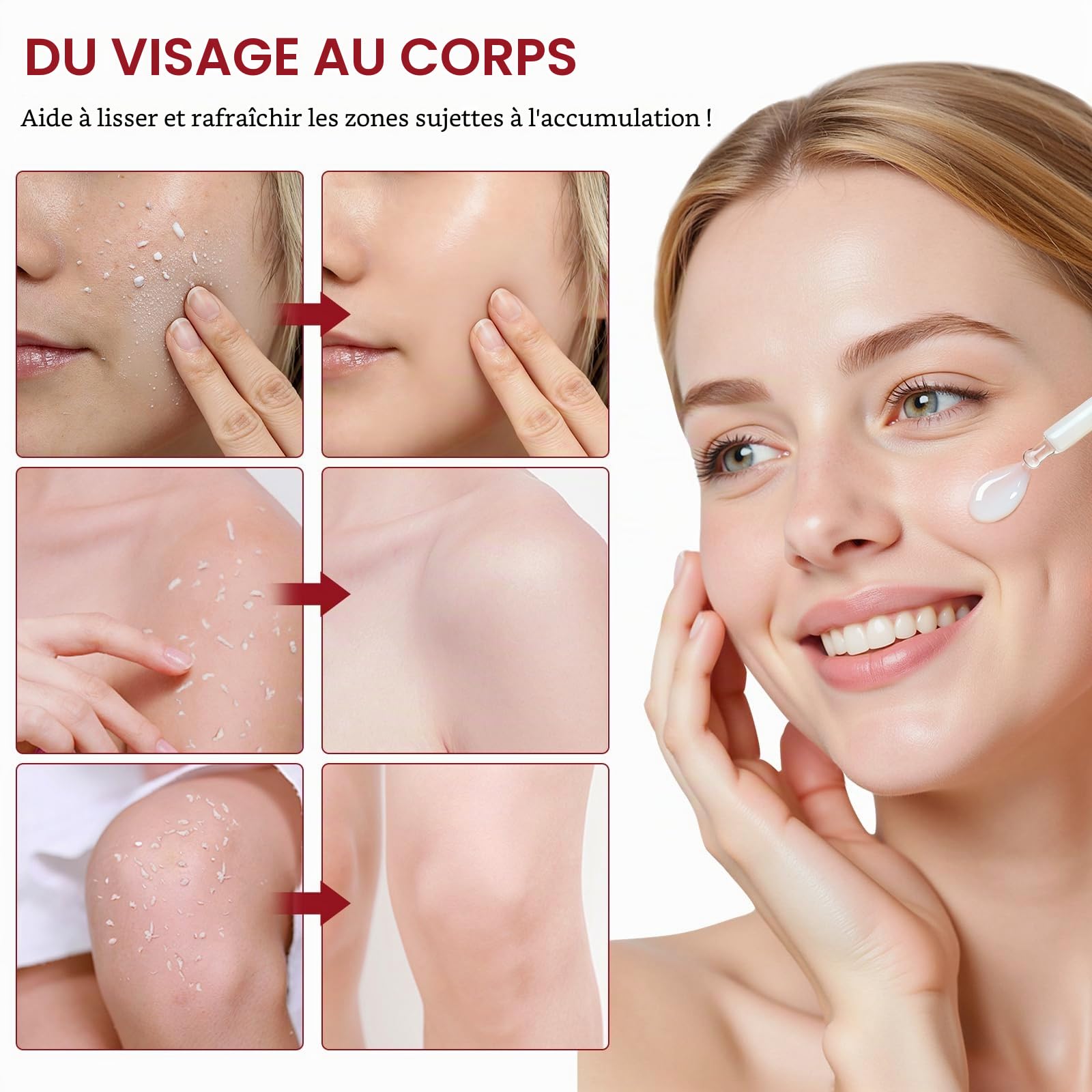 Sérum Exfoliant Visage au Riz Blanc 100ml + Riz Noir 100ml, Peeling Visage Doux AHA BHA VB3, Élimine Peaux Mortes, Affine le Grain de Peau, Réduit Pores, Éclat & Hydratation, Soin Coréen,Toute la Peau