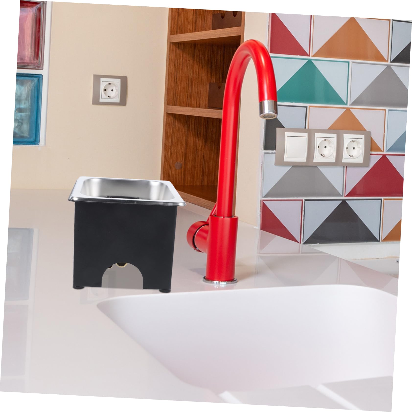 NUOBESTY Lavabicchieri per Bar in Acciaio Inox per Pulizia di Bottiglie e Bicchieri Utilizzo Facile per Casa e Ristorante Acqua ad Alta Pressione