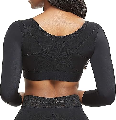 Miniatura 4 de Sujetador deportivo con cierre frontal para mujer, soporte medio, línea larga, manga larga, ropa interior deportiva para correr