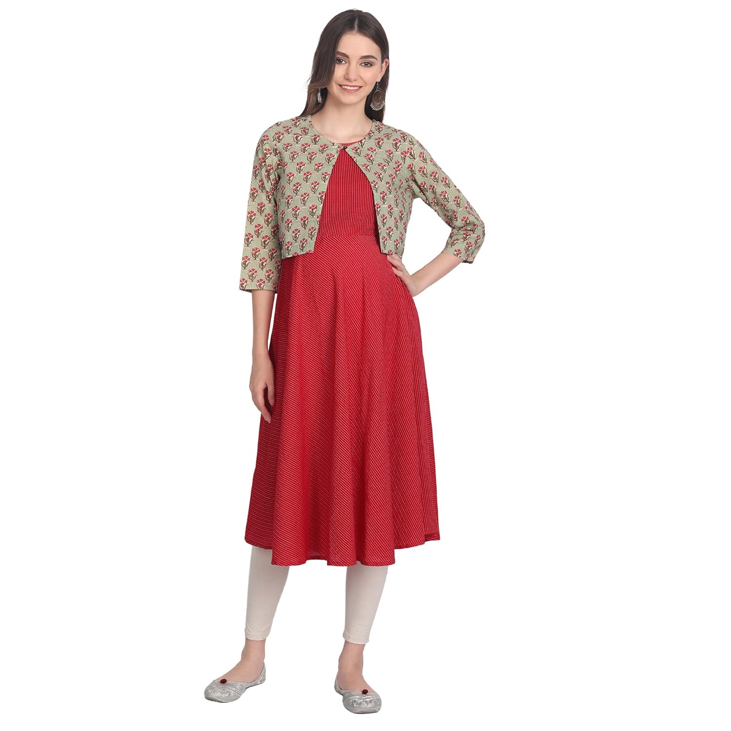 Buy QUASIZ Maternity Feeding Kurtis for Women100 Pure Cotton with Zip Pure Cotton A line
