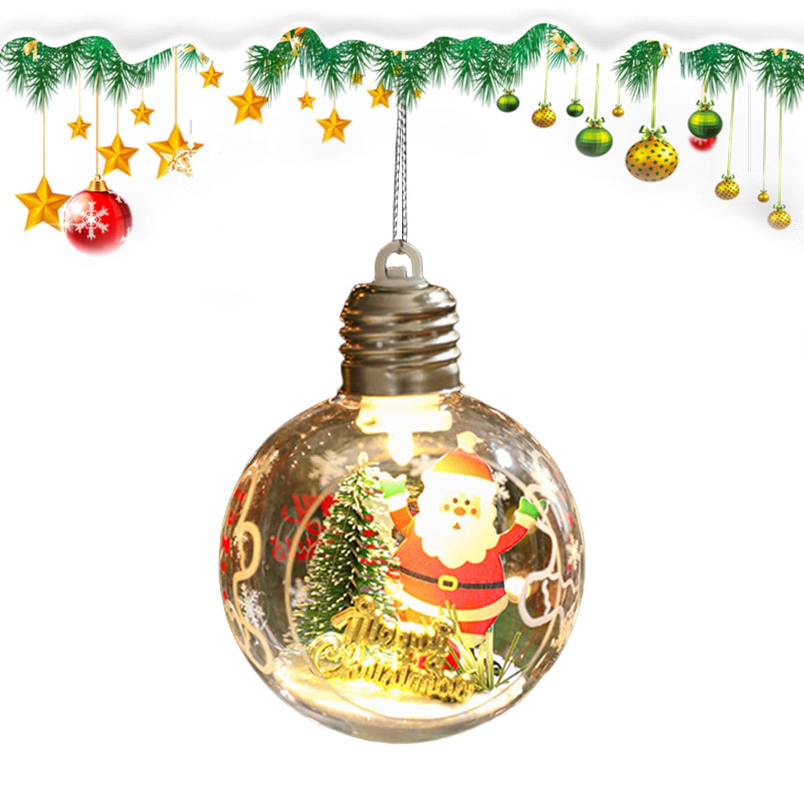 Boule De Noël Lumineuse Personnalisable Avec Photo - Forme Cœur Ou Ronde - Lumière Chaude/Colorée - Décoration Originale - 6