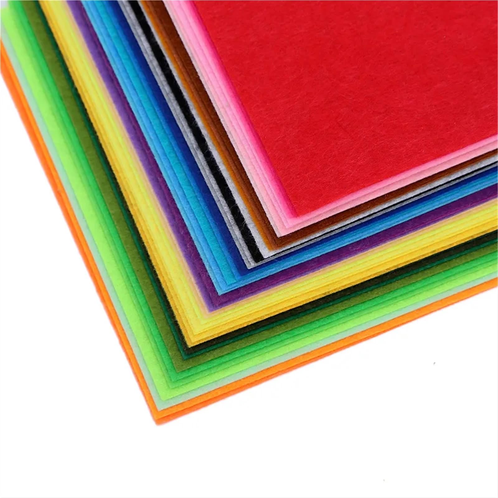 40 Stück weiche Filzstoffbahnen in verschiedenen Farben für DIY Patchwork