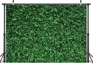 LYWYGG 7x5FT Green Leaves Photography Backdrops Nature Backdrop Birthday Background for Birthday Party Seamless Photo Booth Prop Backdrop CP-87