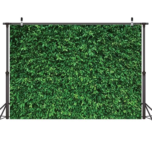 LYWYGG 10x8FT Green Leaves Photography Backdrops Nature Leaf Backdrop Birthday Background for Birthday Party Seamless Photo Booth Backdrop CP-87-1008 - 10x8FT