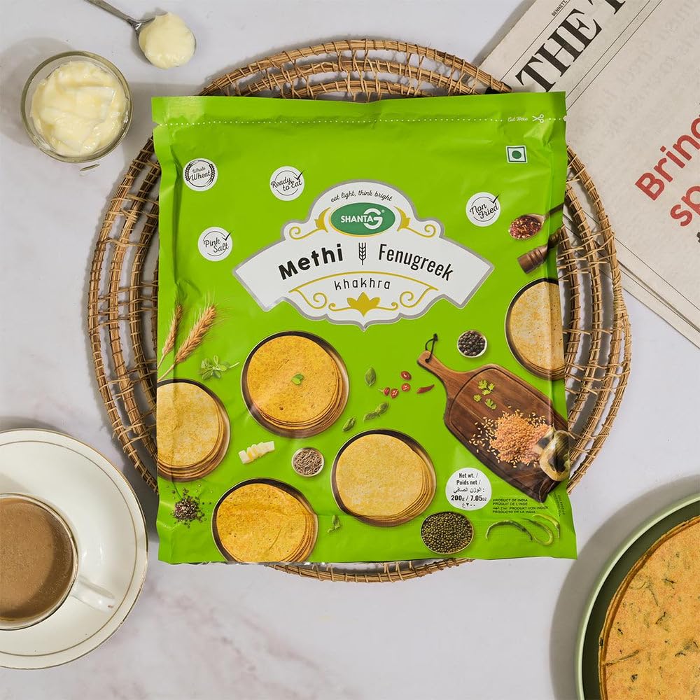 ShantaG Methi Round Khakhra (Pack of 2) (B0DF6MRKXM) Amazon Price History, Amazon Price Tracker