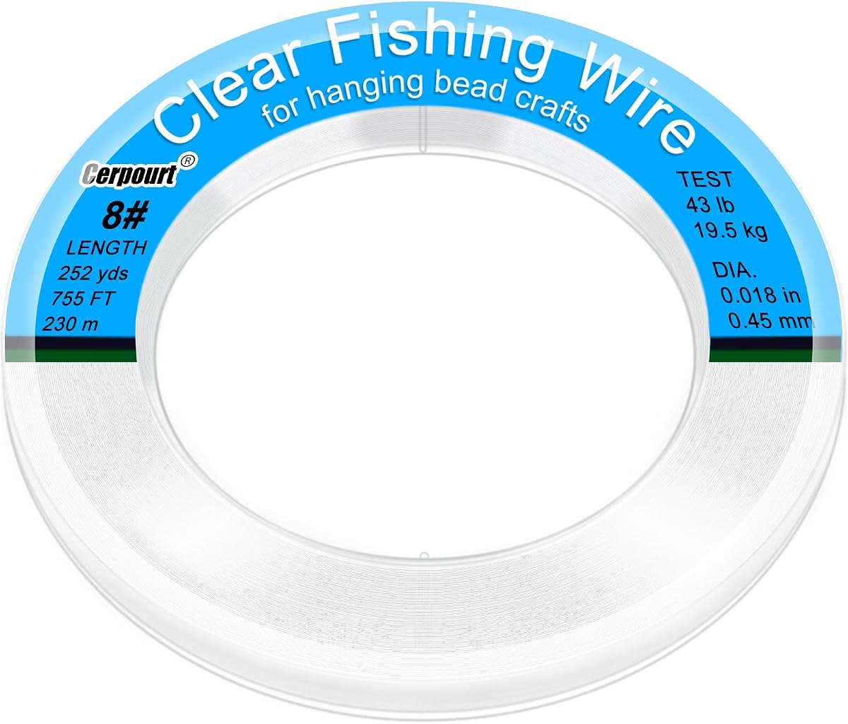 Clear Fishing Wire,755FT Monofilament Fishing Line,Clear String for Hanging,Strong Wire Invisible Nylon Thread for Hanging Balloon,Garland,Picture,Crafts,Decorations,Suitable for Beading Sewing