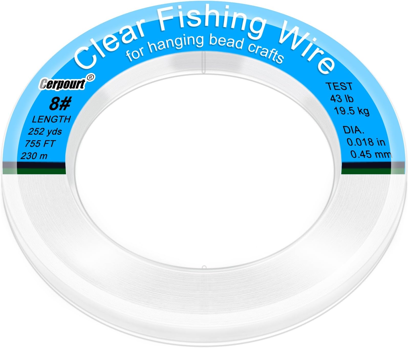 Clear Fishing Wire,755FT Monofilament Fishing Line,Clear String for Hanging,Strong Wire Invisible Nylon Thread for Hanging Balloon,Garland,Picture,Crafts,Decorations,Suitable for Beading Sewing