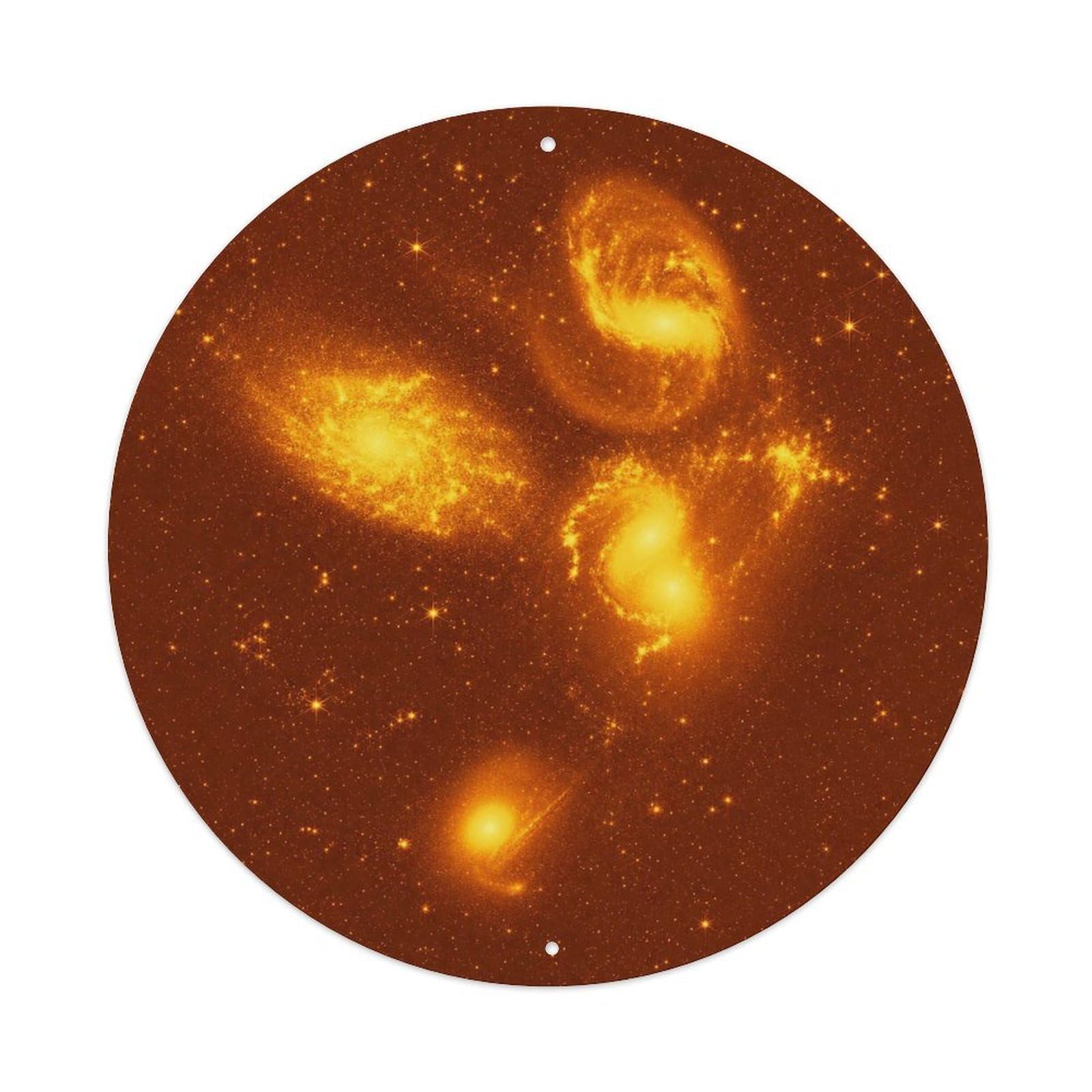 Odgynaw 8X8inch(20X20cm) Observatory Stephan Quintet Astronomy Cosmic Discovery Metal Tin Sign
