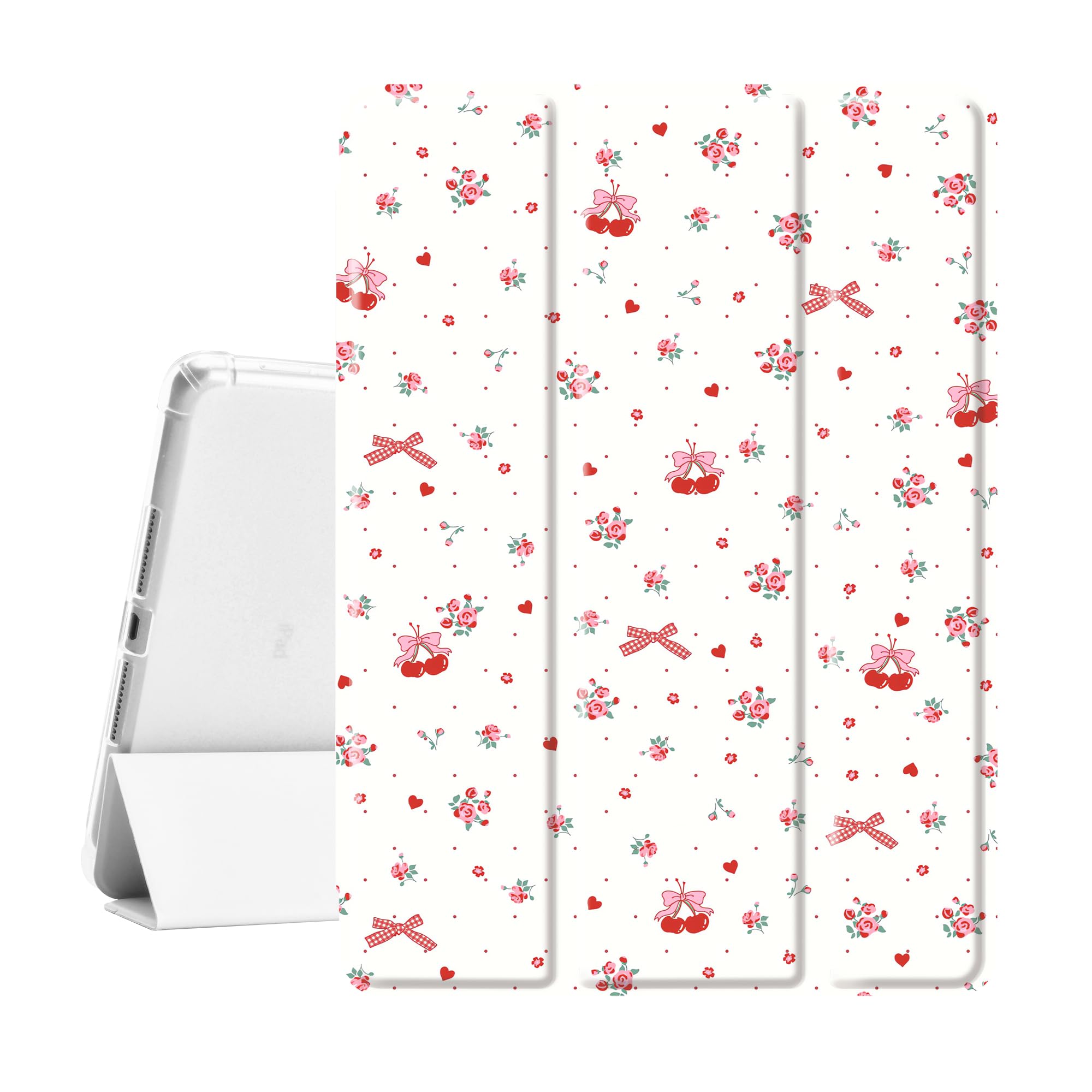 Coque pour iPad 9e génération 10,2" en TPU transparent avec support intelligent - 8