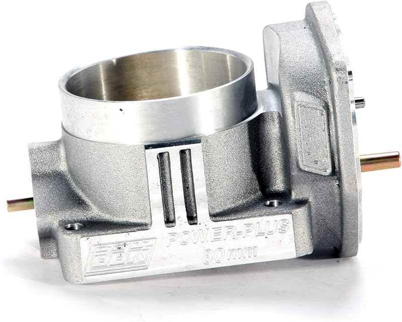 BBK Performance 1759 Throttle Body, Power Plus, Stock Flange, 80 mm Single Blade, Aluminum, Natural, Compatible with Ford Modular/Ford Fullsize Truck 2004-10, Each