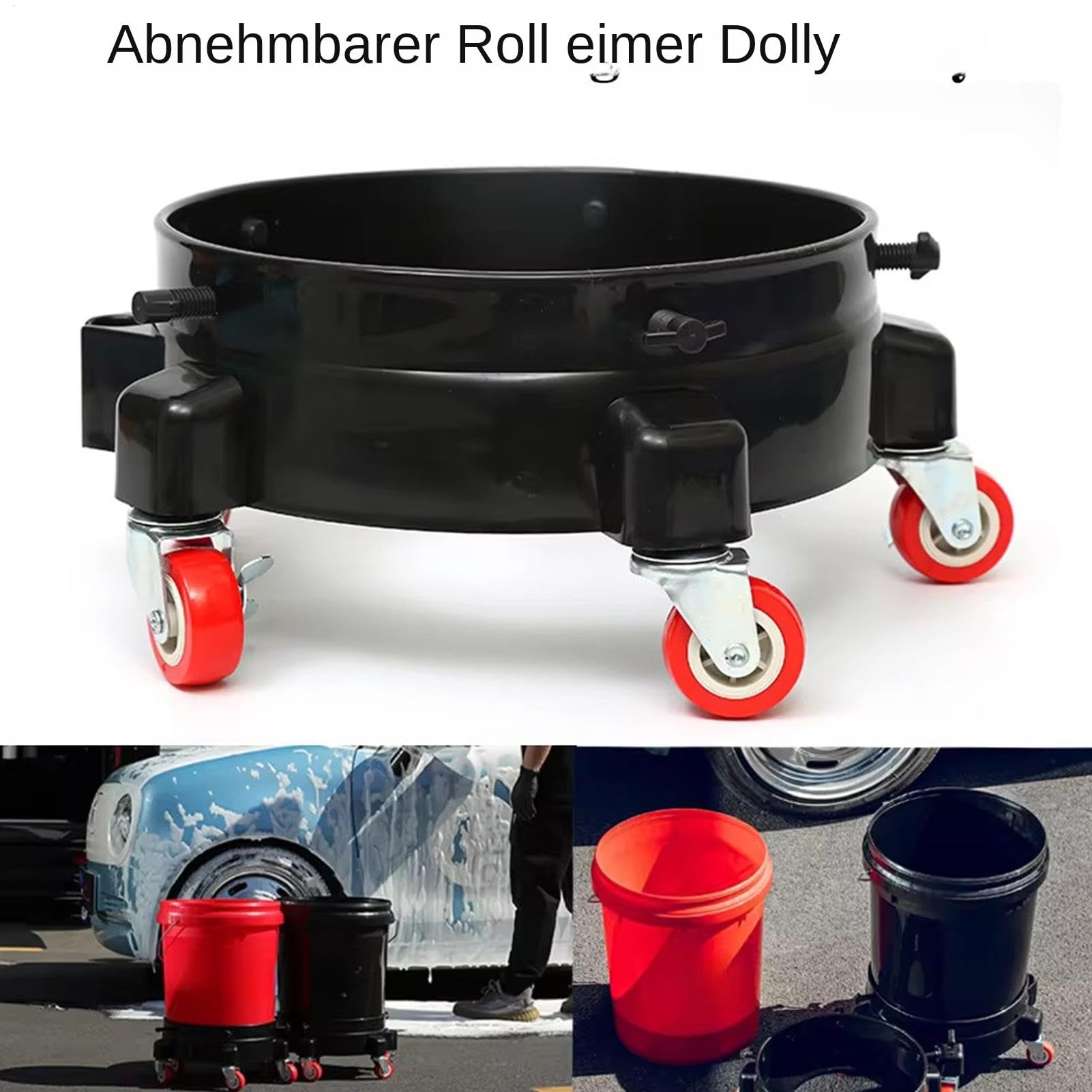Portacubo 18,9 L Soporte Multifunción para Cubo de 19 L | Accesorios para Lavado Coches Compañero de Balde para Sellado, Lechada, Alimentos, , Grasa, Albañilería, Pintura y Lavado de