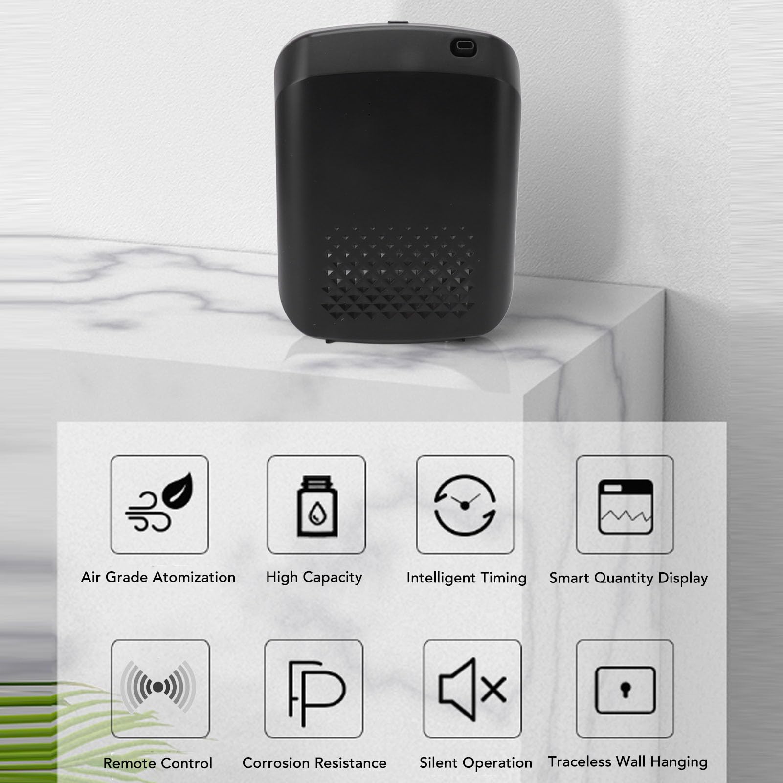 Chrees Diffusore di aromi da 400 ml, telecomando Bluetooth, timer intelligente (spina UE)