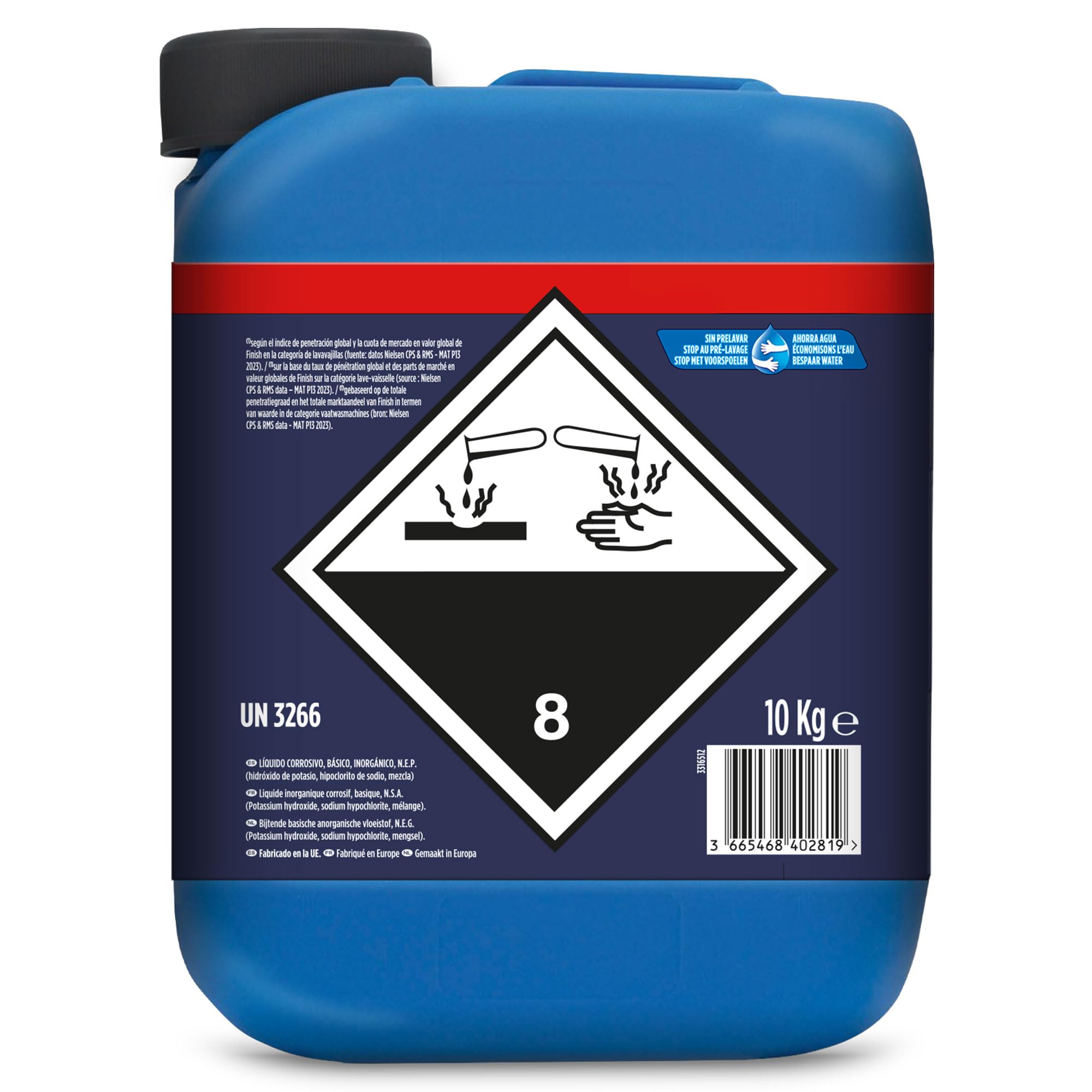 Finish Quantum Professional Detergente líquido para uso profesional, 10kg