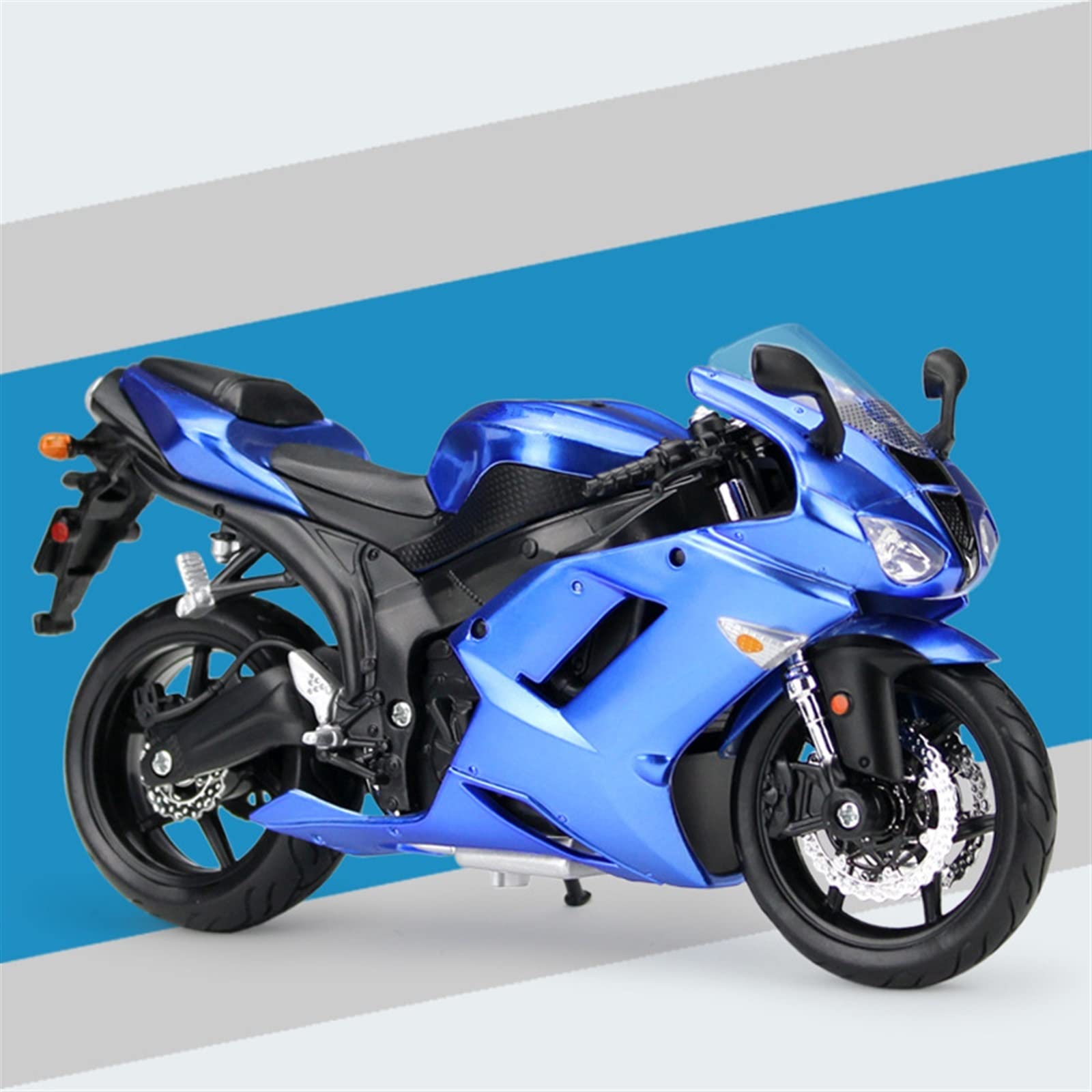 SEYXF Motorbike Toy Toys Motorcycle Collection 1/12 for Kawasaki Ninja ZX6R Alloy Model Birthday Gift