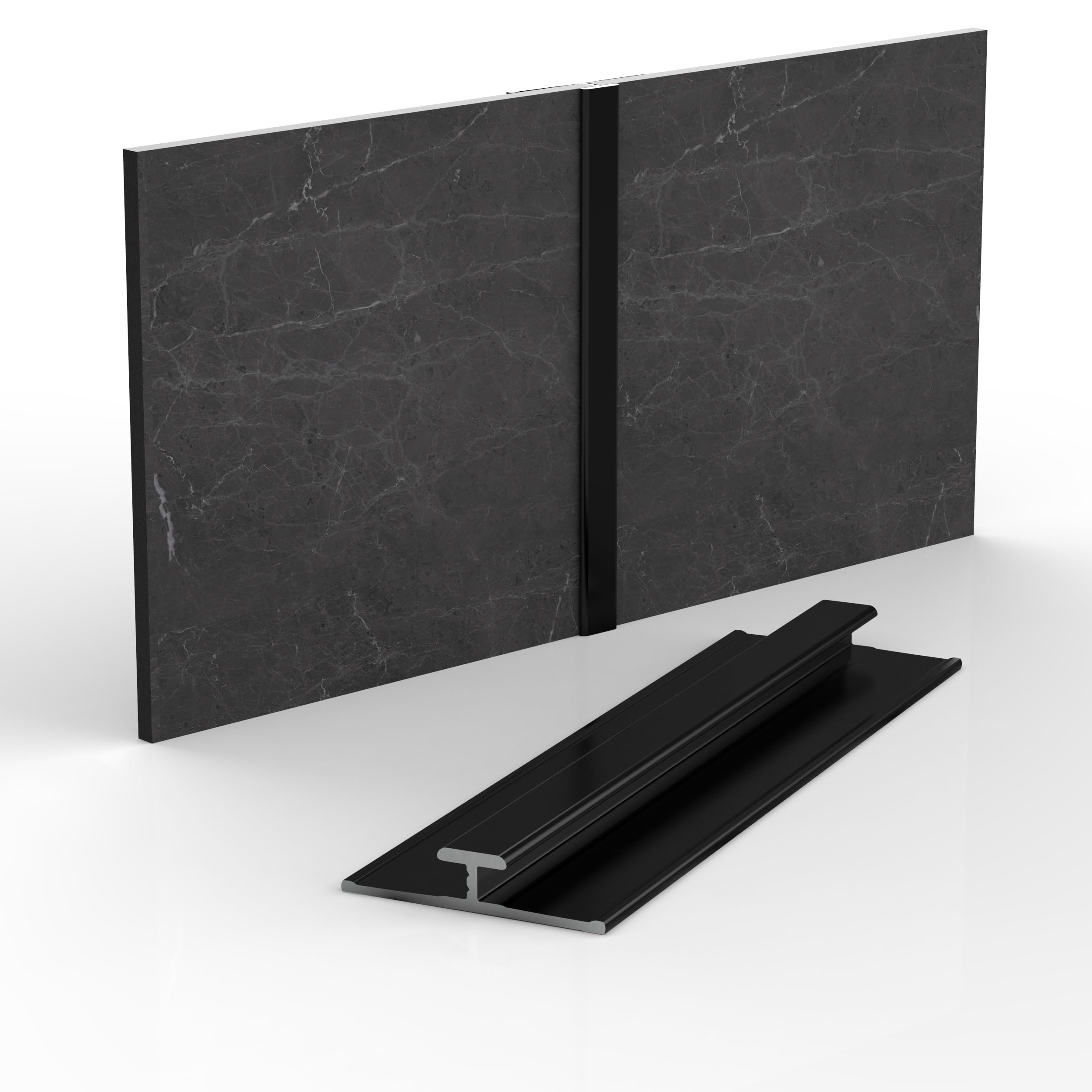AUPROTEC Aluminium Inneneckprofil – 100 Cm Schwar Produktbild-Vorschau 3