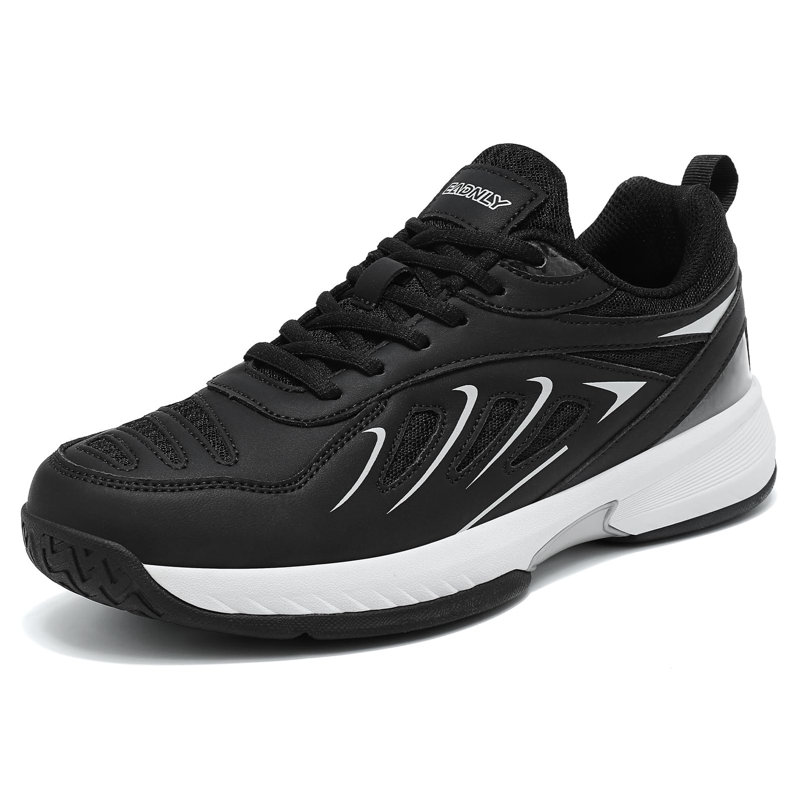Pickleball Shoes Men Tennis Shoes Extra Wide Non Slip Lightweight Breathable Sneakers All Court Athletic Racquet Sport Shoes