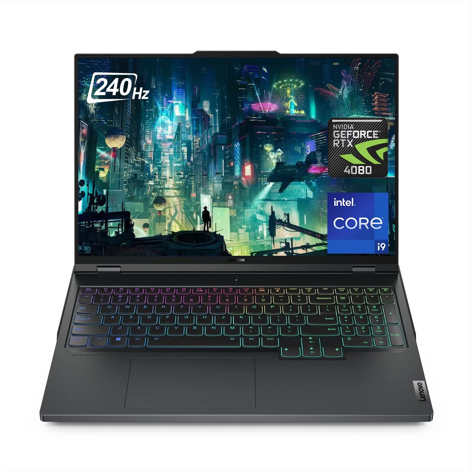 Lenovo Legion Pro 7i Gaming Laptop, 16" WQHD IPS 240Hz Display, Intel Core i9-13900HX, GeForce RTX 4080, 64GB DDR5 RAM, 2TB SSD, Webcam, Per-Key RGB Backlit KB, Wi-Fi 6E, Windows 11 Home