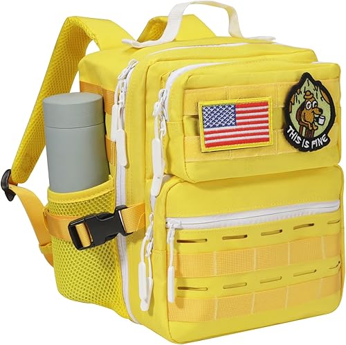 Miniatura 14 de Mini mochila táctica militar de 9L para hombres y mujeres, mochila táctica militar pequeña para deportes, gimnasio, senderismo, viajes, camping