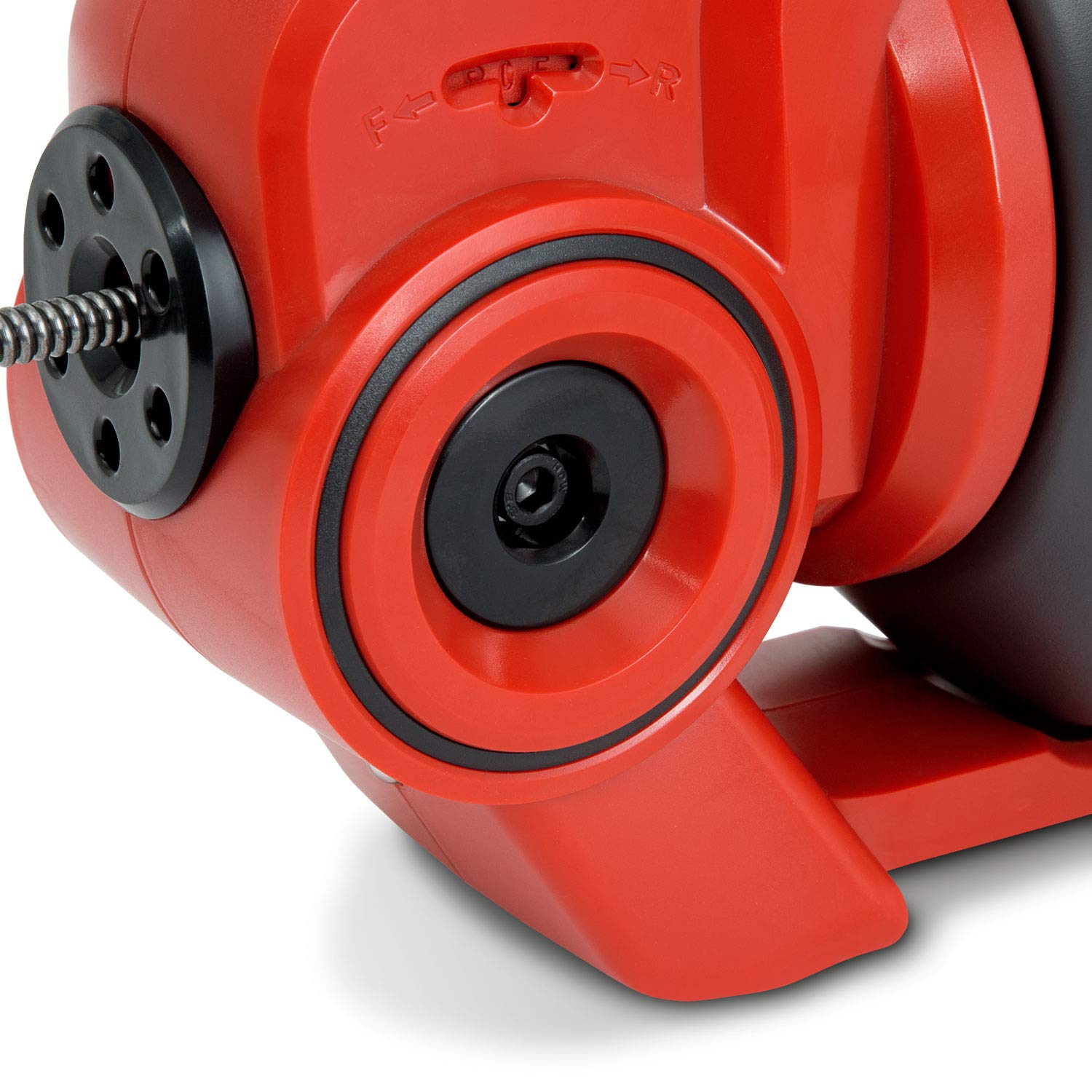 EBERTH Rohrreinigungsmaschine, Elektrisch, Rohrreinigungsgerät mit 18V 2Ah Akku, verzinkte Spirale mit 560 U/min, Spiraldurchmesser 11mm, Spirallänge 7,6m, Rohrreiniger mit Vor- und Rückwärtsgang