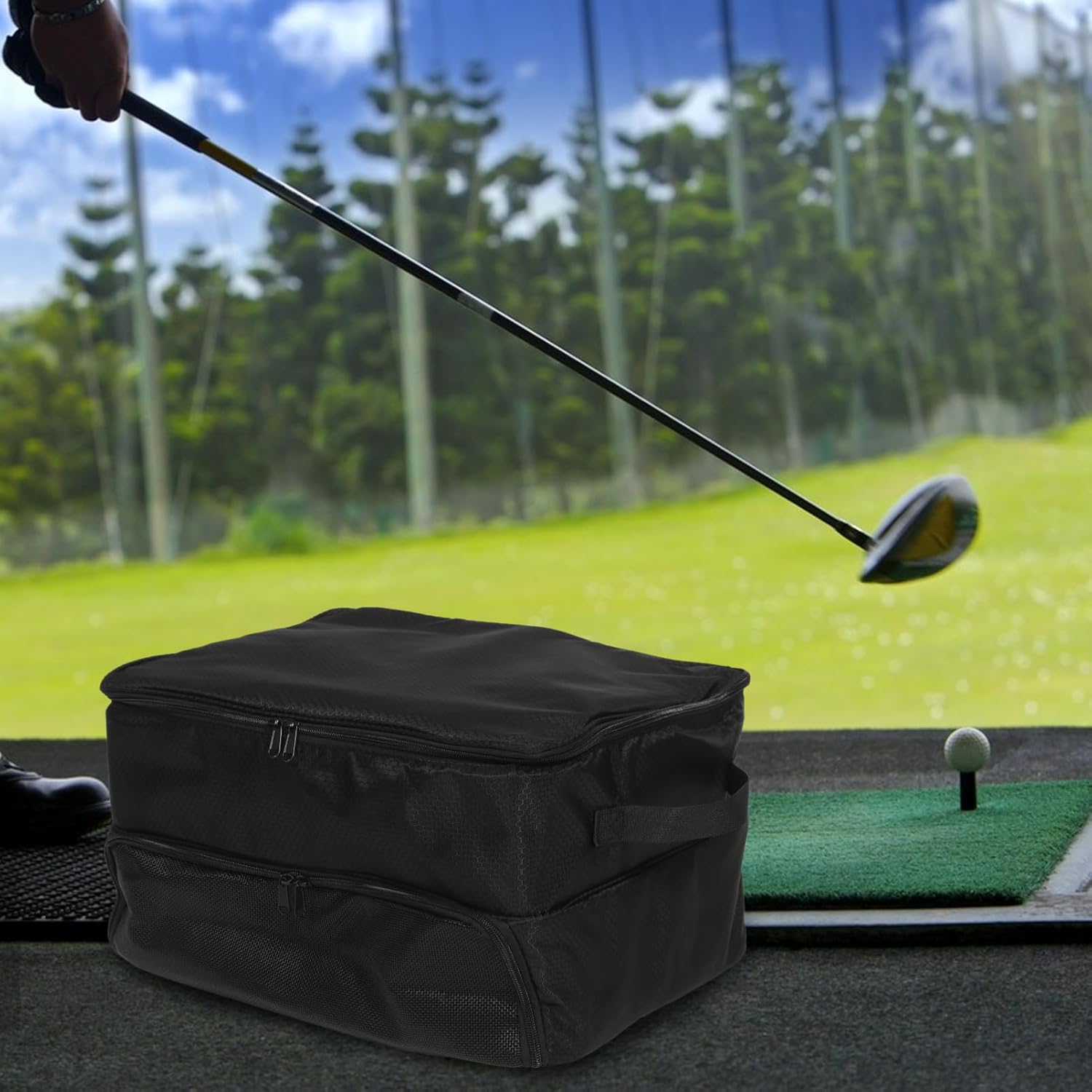 VICASKY Large Capacity Golf Trunk Organizer Versatile Storage for Golf Equipment Bags and Accessories Design for Car Outdoor Use