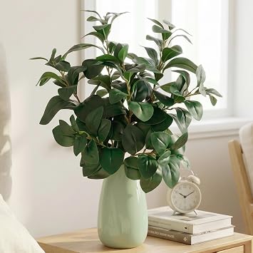 3 Pcs Artificial Greenery Stems, 27.5" Faux Magnolia Leaves Branch
