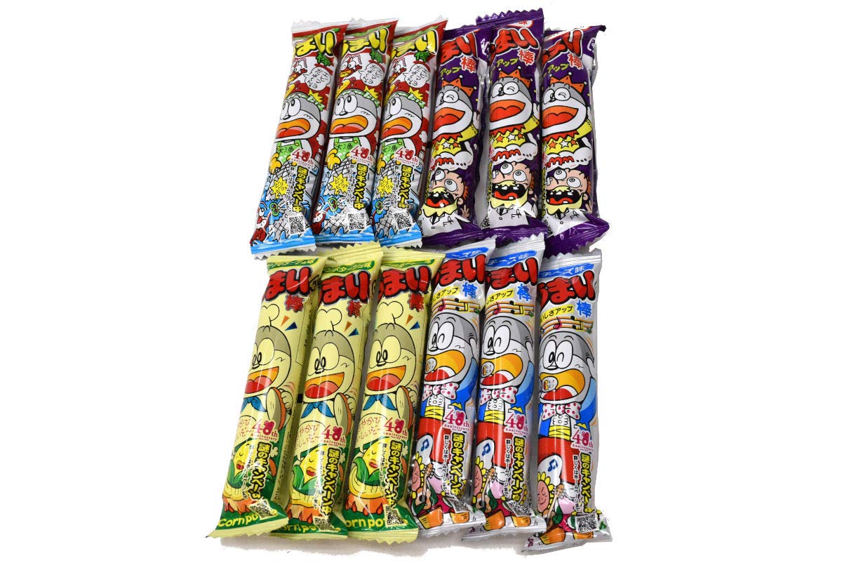 Umaibo, Japanese popular snack food, 12 packs(4 taste×3 packs) No.a333