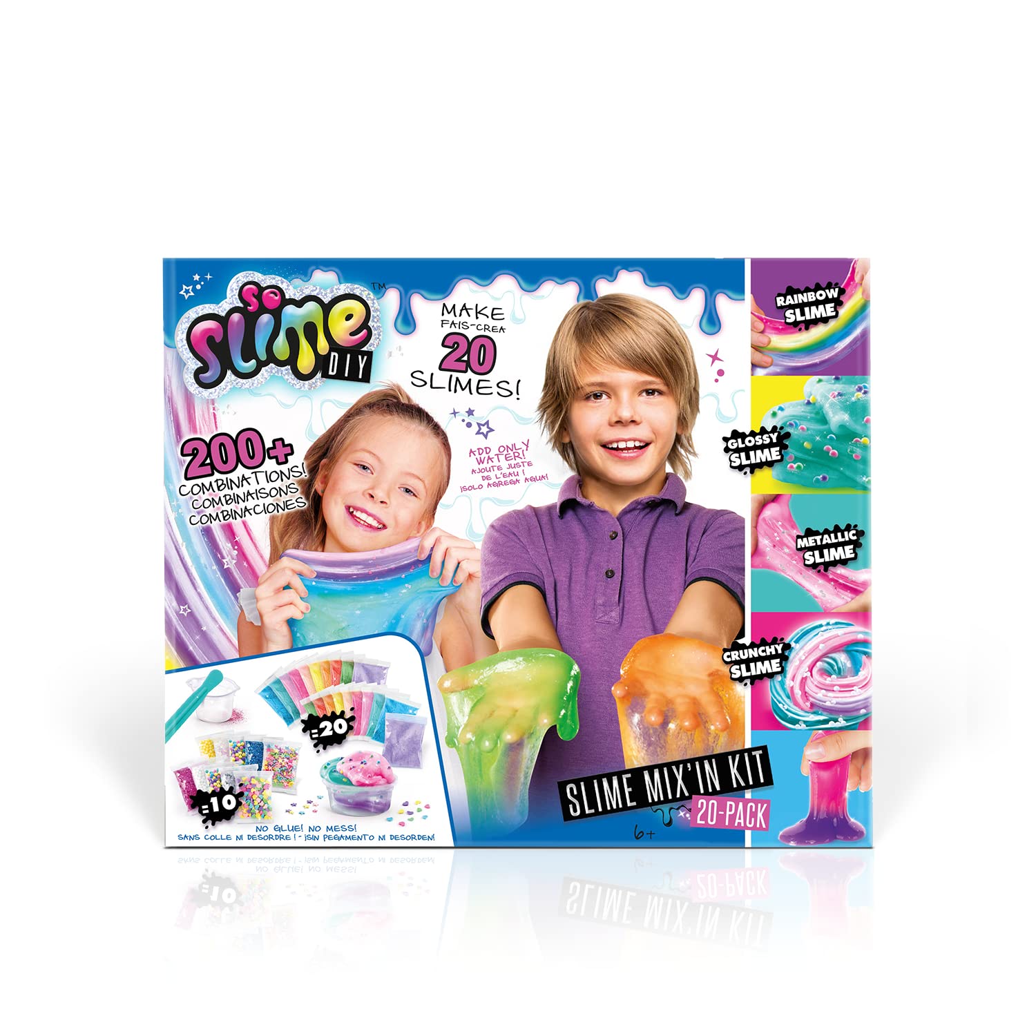 Canal Toys So Slime - Kit per creare 20 Slime, per attività creative DIY per bambini, SSC 185, multicolore