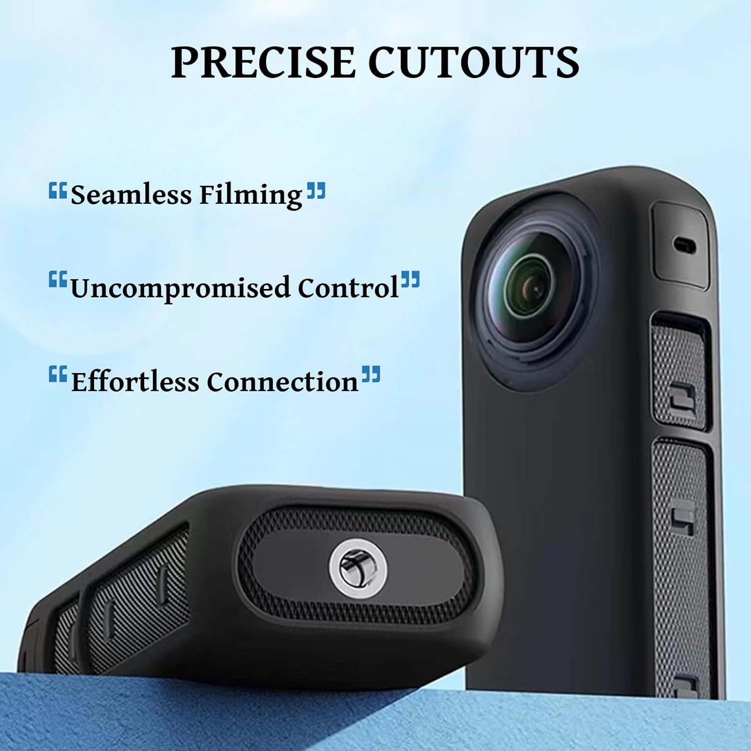Accessories Kit Compatible with Insta 360 X4, Accessory Bundle of Hard Shell Carry Case, Silicone Protective Case, Lens Guard Cap, Tempered Glass Screen Protectors Film for Insta360 X4
