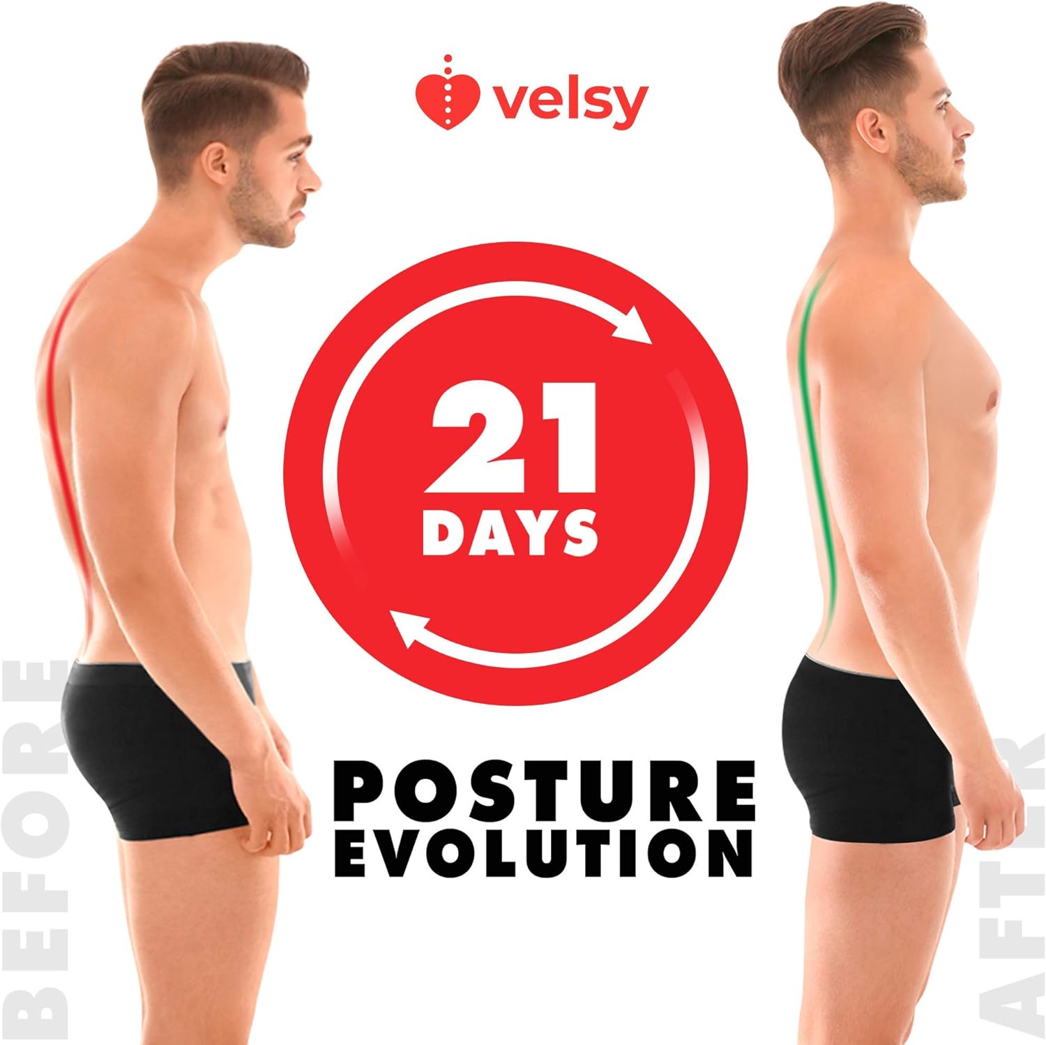 Uр Tо 40% оƒƒ Posture Corrector for Women and Men - Easy to Wear Posture Brace Back Straightener, Fully Adjustable Posture Trainer, Improve Posture Support, Provide Neck, Shoulders and Back Pain Relief - Black