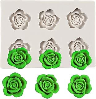 Rose Flower Silicone Fondant Mold for Wedding Cake Decoration Chocolate Cupcake Topper Candy Sugar Craft Polymer Clay Gum Paste