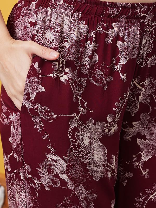 Image of AV2 Women Rayon Printed Top & Pajama Set 2427