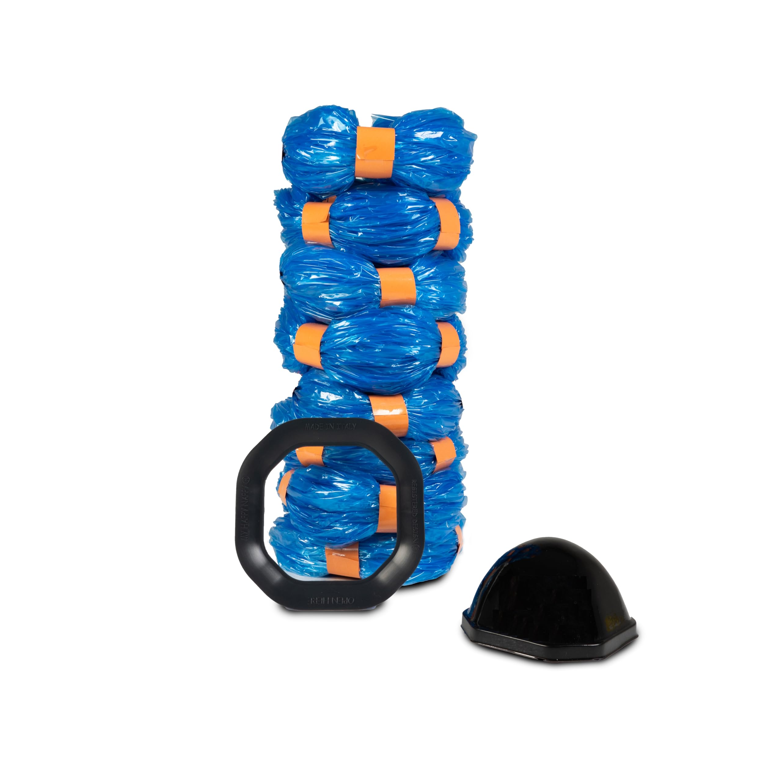 Easy Nappy Nappy Refills Compatible with Dress Up - Angelcare with Ferrule for Reuse of Container Basket and Ball for Easy Charging - Image 2