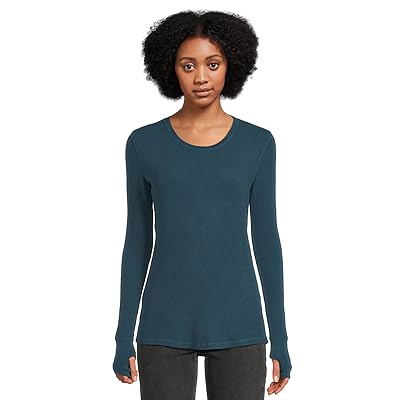 Mod o doc Long Sleeve With Thumbhole, Crewneck T Shirts Women