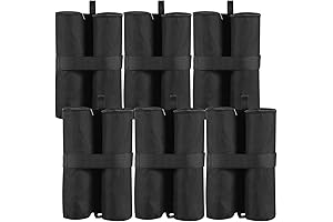 Ohuhu 6-Pack 80lb Heavy Duty Empty Canopy Weight Bags for Outdoor Pop...