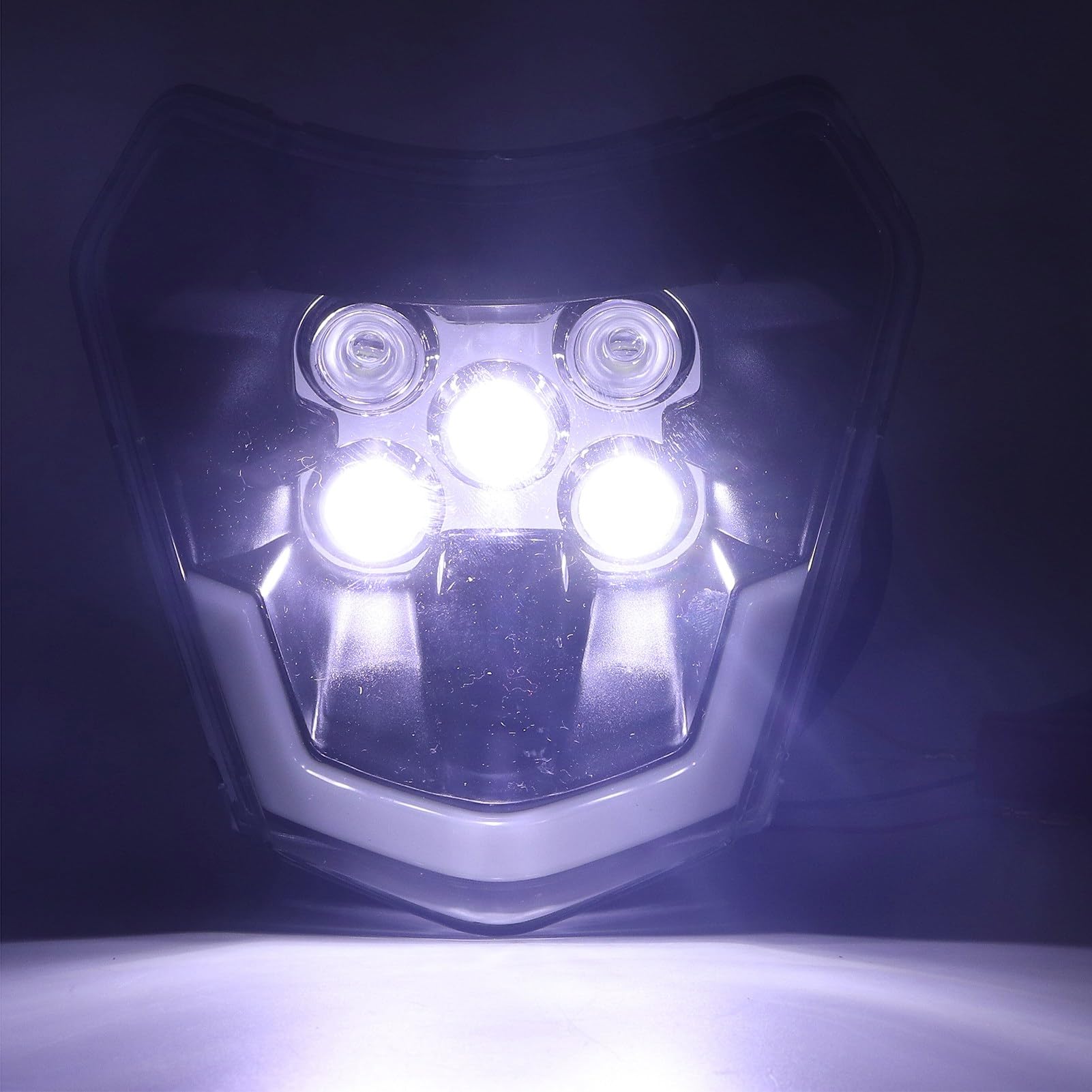 Faro LED para Motocicleta, Luz Brillante, Resistente Al Agua, a Prueba de Golpes, Repuesto para Moto de Cross EXC SXF MX