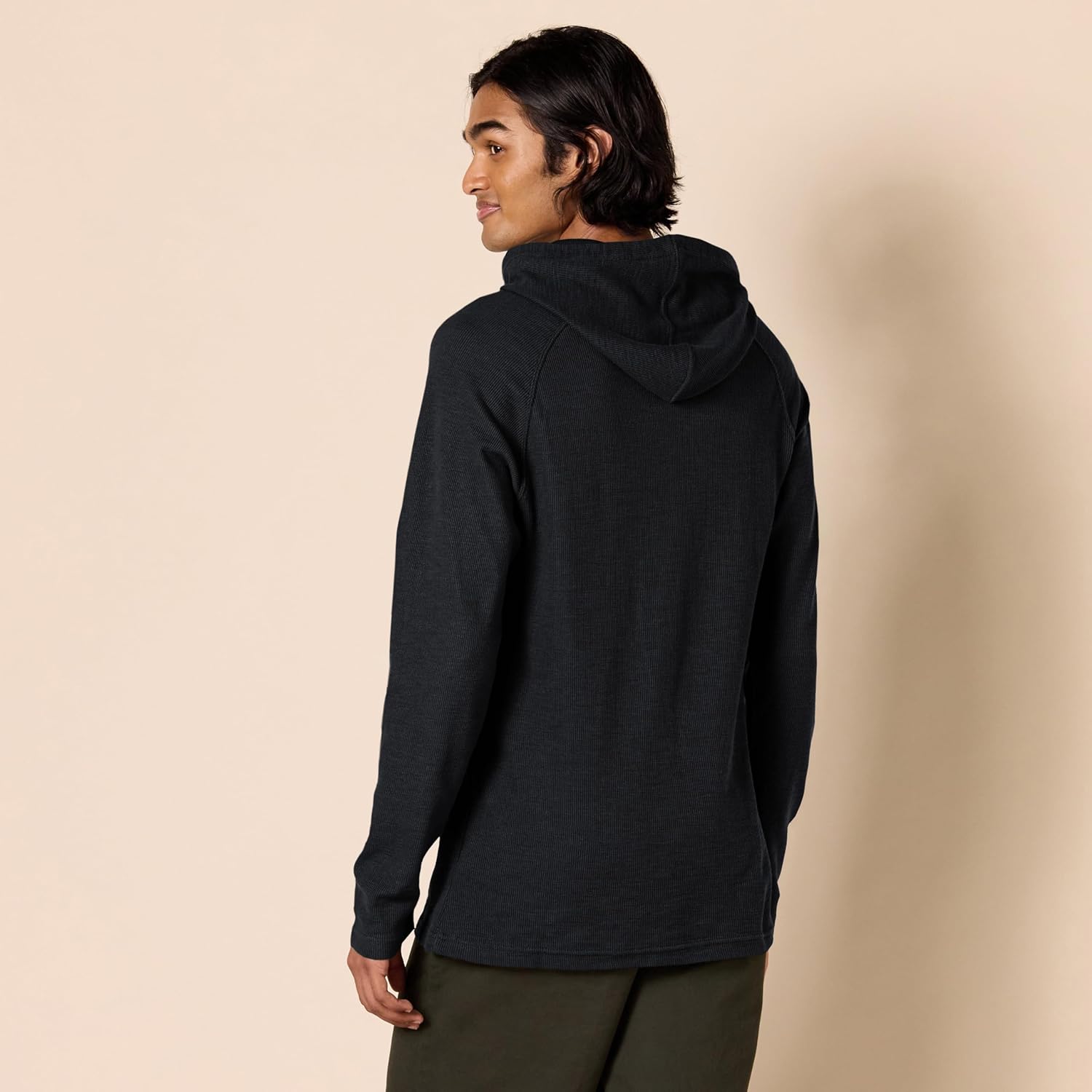 Amazon Essentials Men's Pullover Hoodie, Long-Sleeve Slub Thermal (Previously GoodThreads) - Image 2