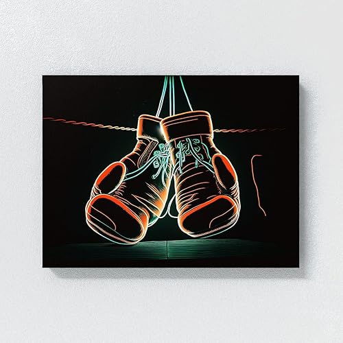 Miniatura 4 de Sense Canvas Guante de boxeo 7 - Lienzo decorativo para decoración del hogar, póster grande de 40 x 30 pulgadas, 0.75 pulgadas