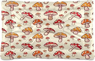 Cute Cartoon Mushroom Dog Bed & Cat Bed for Small/Medium Pets, Ultra Soft Calming Washable Pet Bed with Non-Slip Bottom, 18x24 Inch（292）