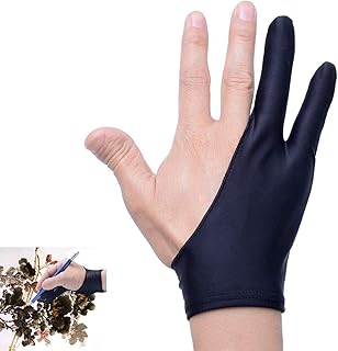 Artist Glove for Drawing Tablet Tablet Finger Glove for Graphics Drawing Tablet Light Box Tracing Light Pad (Artist Glove - s 4 Pack)