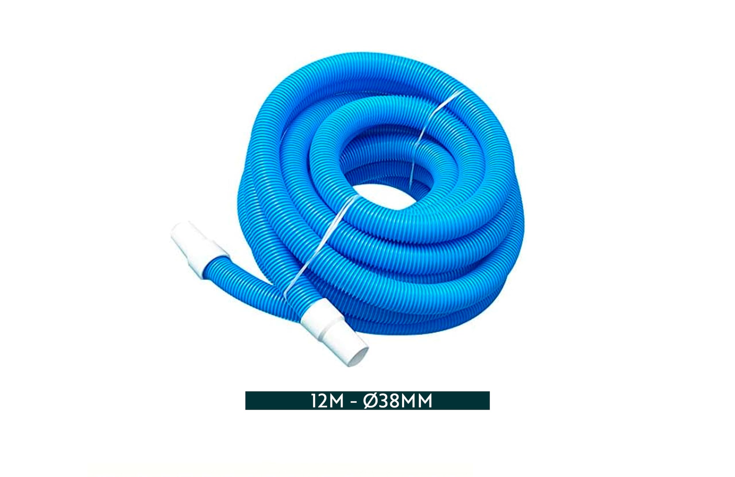 HERSIG - Manguera Flotante Piscina Grande | Manguera limpiafondos Azul 1/2-12M (38mm)