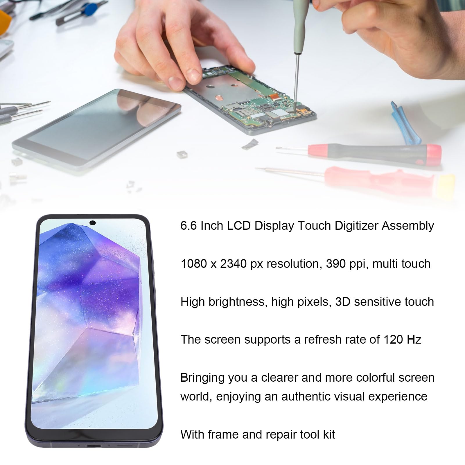 Sxhlseller Schermo LCD TFT da 6,6 Pollici per A55