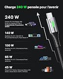INIU 240W Cable USB C vers USB C, [2-Pack 2m] PD3.0 Câble USBC Type C - 7