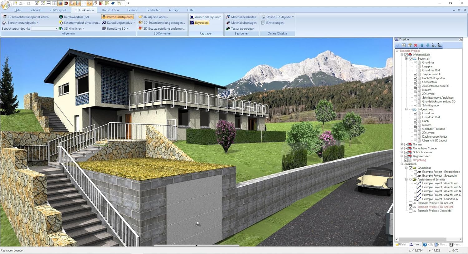 3D CAD 14 Architecture 2D / 3D Architektur für Hausplaner, Grundrisse, Wohnungen für Windows 11, 10, 8., 7