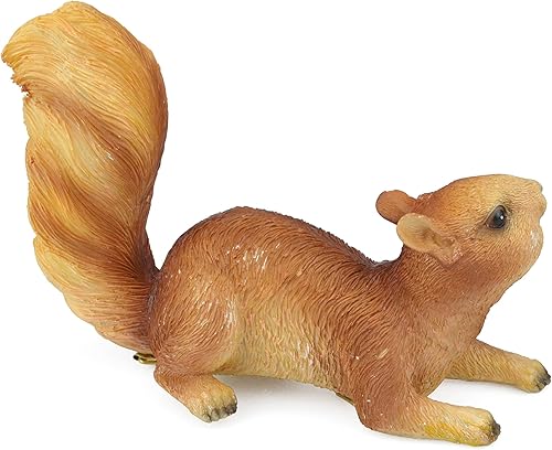 Miniatura 6 de 2 estatuas colgantes de ardilla para decoración de jardín, decoración de árbol colgante al aire libre con tornillos y ganchos, para tronco de árbol,