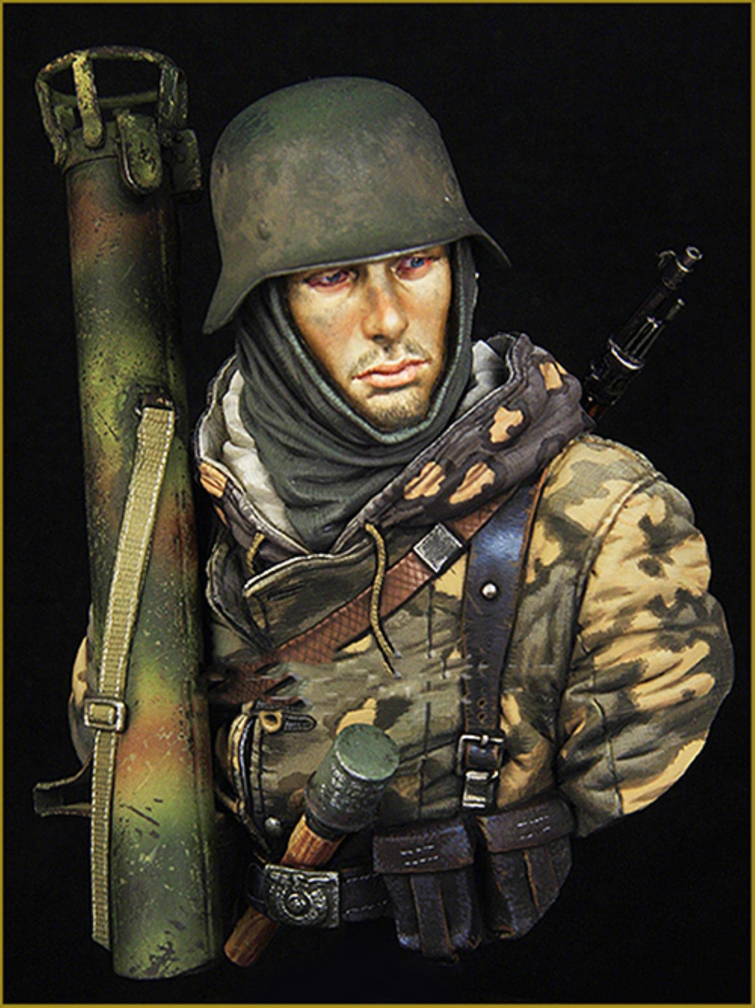 1/10 SS Soldati 1944 Busto Inverno Figure in Resina Kit Giocattoli Fai da Te Smontato Kit Non Verniciato